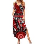 Personalised Bombers NAIDOC Week 2024 Summer Maxi Dress Aussie Aboriginal Art