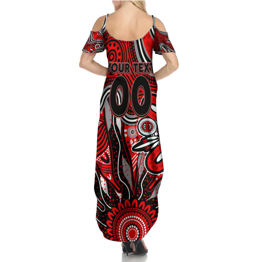 Personalised Bombers NAIDOC Week 2024 Summer Maxi Dress Aussie Aboriginal Art