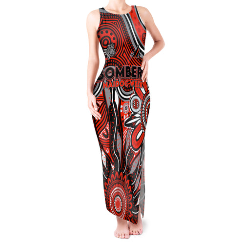 Personalised Bombers NAIDOC Week 2024 Tank Maxi Dress Aussie Aboriginal Art