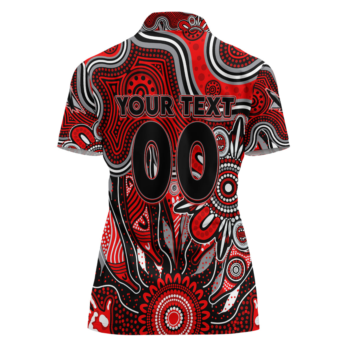 Personalised Bombers NAIDOC Week 2024 Women Polo Shirt Aussie Aboriginal Art
