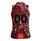 Personalised Bombers NAIDOC Week 2024 Women Sleeveless Polo Shirt Aussie Aboriginal Art