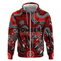Personalised Bombers NAIDOC Week 2024 Zip Hoodie Aussie Aboriginal Art