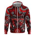 Personalised Bombers NAIDOC Week 2024 Zip Hoodie Aussie Aboriginal Art