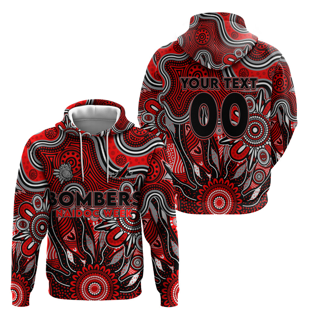 Personalised Bombers NAIDOC Week 2024 Zip Hoodie Aussie Aboriginal Art