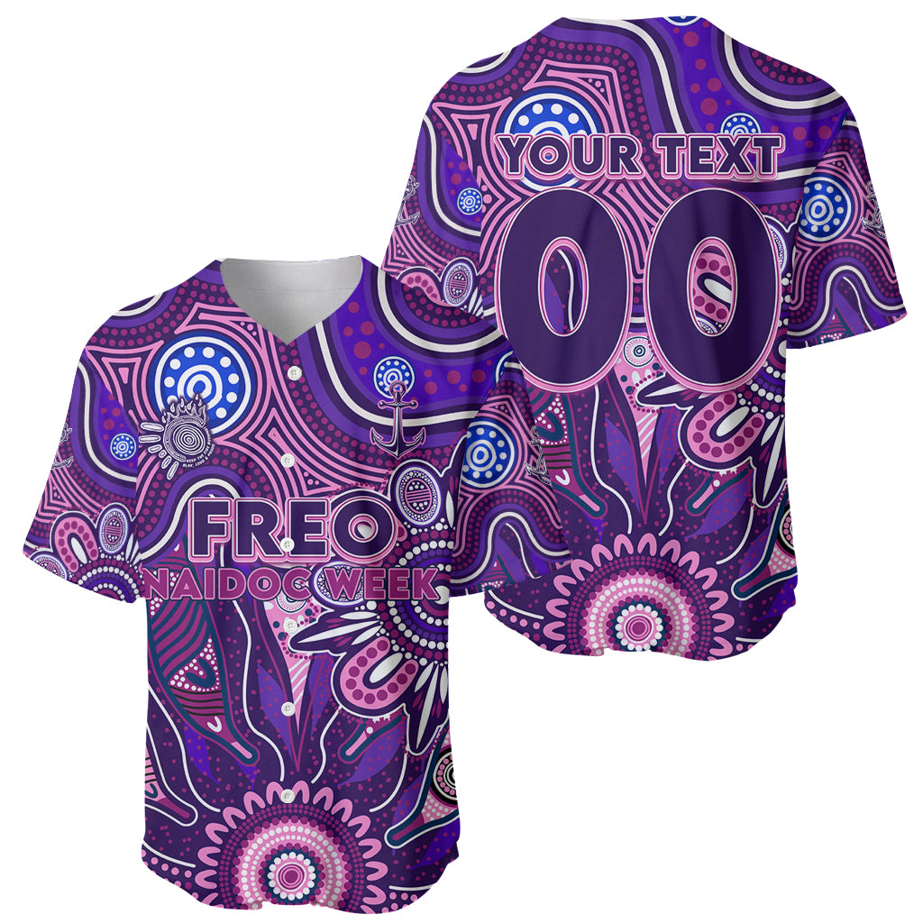 Personalised Freo NAIDOC Week 2024 Baseball Jersey Aussie Aboriginal Art