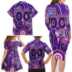 Personalised Freo NAIDOC Week 2024 Family Matching Long Sleeve Bodycon Dress and Hawaiian Shirt Aussie Aboriginal Art
