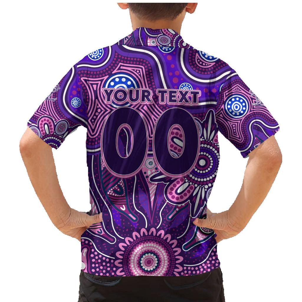 Personalised Freo NAIDOC Week 2024 Family Matching Mermaid Dress and Hawaiian Shirt Aussie Aboriginal Art
