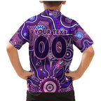 Personalised Freo NAIDOC Week 2024 Family Matching Mermaid Dress and Hawaiian Shirt Aussie Aboriginal Art