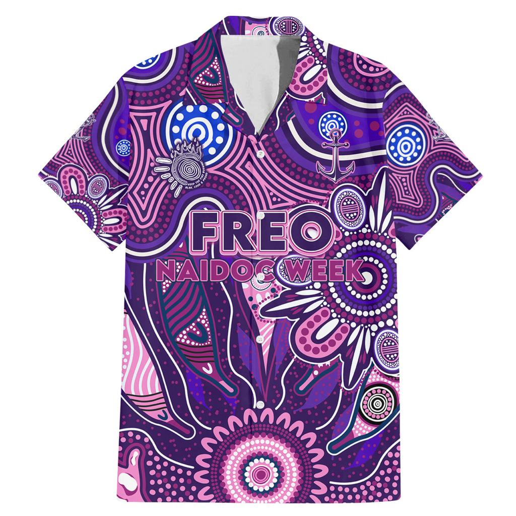 Personalised Freo NAIDOC Week 2024 Family Matching Mermaid Dress and Hawaiian Shirt Aussie Aboriginal Art