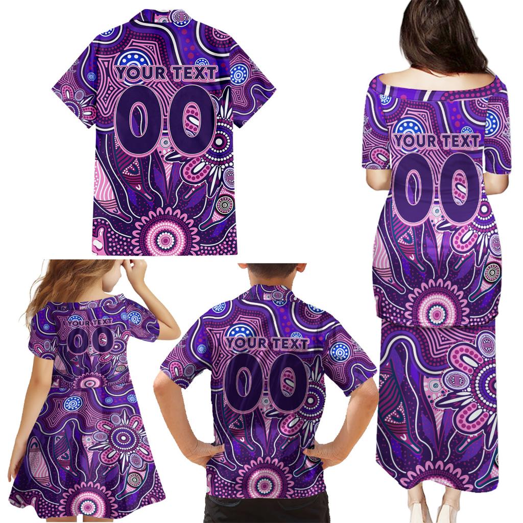Personalised Freo NAIDOC Week 2024 Family Matching Puletasi and Hawaiian Shirt Aussie Aboriginal Art