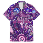 Personalised Freo NAIDOC Week 2024 Family Matching Short Sleeve Bodycon Dress and Hawaiian Shirt Aussie Aboriginal Art