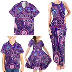 Personalised Freo NAIDOC Week 2024 Family Matching Tank Maxi Dress and Hawaiian Shirt Aussie Aboriginal Art