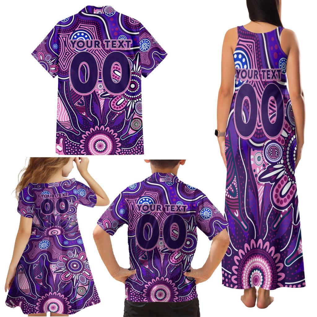 Personalised Freo NAIDOC Week 2024 Family Matching Tank Maxi Dress and Hawaiian Shirt Aussie Aboriginal Art