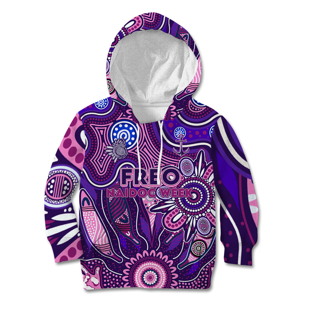 Personalised Freo NAIDOC Week 2024 Kid Hoodie Aussie Aboriginal Art