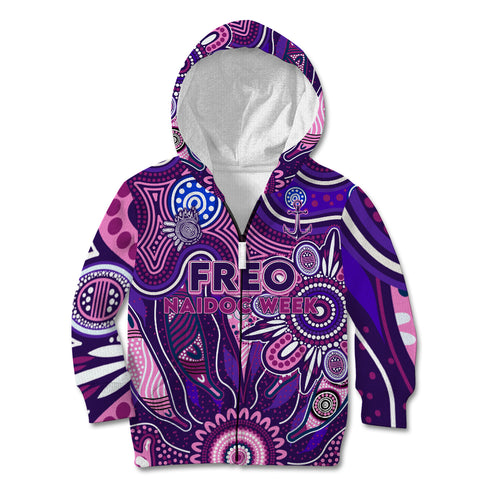Personalised Freo NAIDOC Week 2024 Kid Hoodie Aussie Aboriginal Art