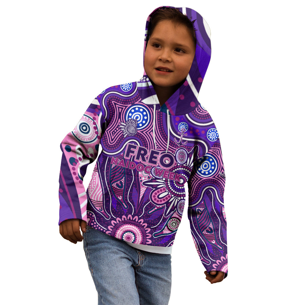 Personalised Freo NAIDOC Week 2024 Kid Hoodie Aussie Aboriginal Art