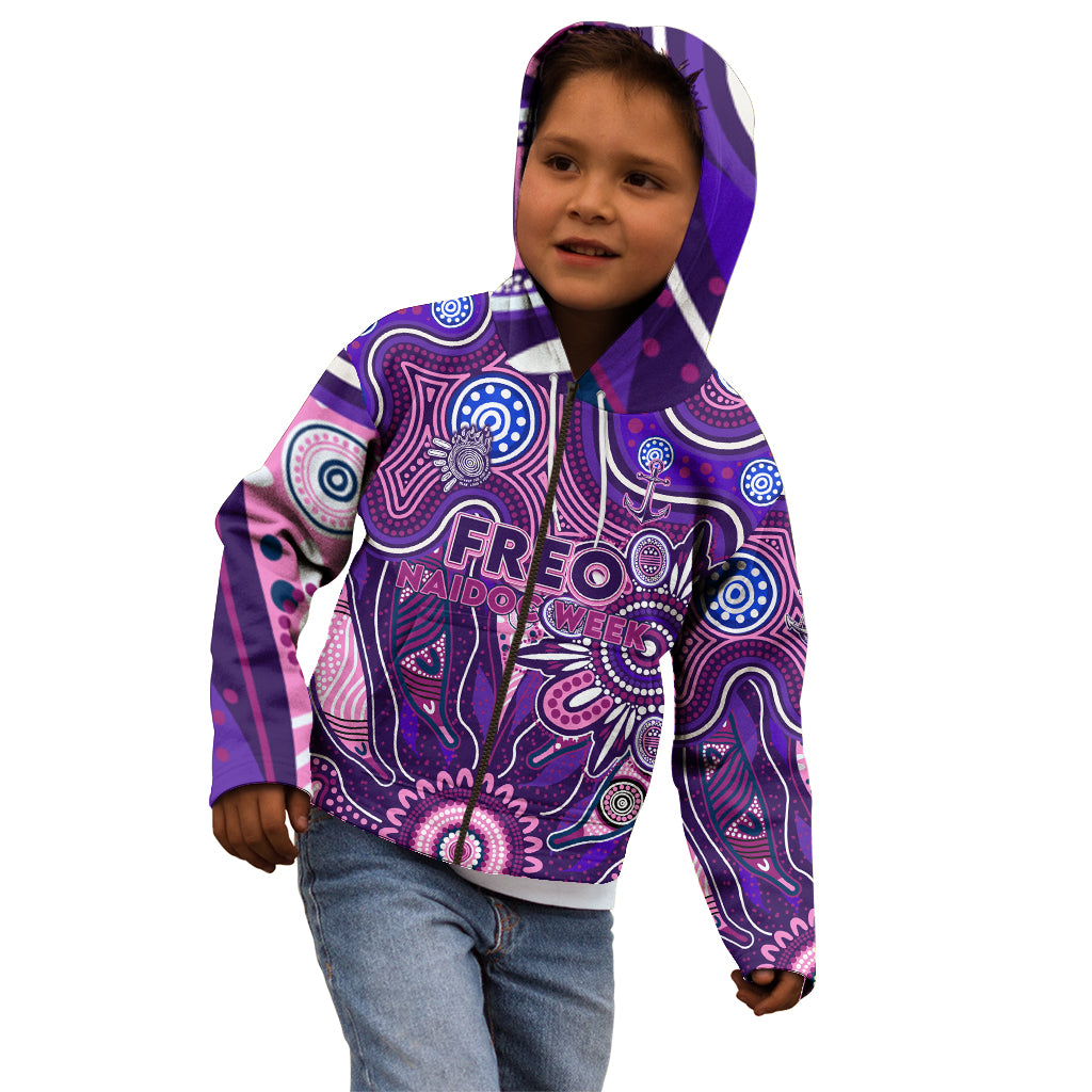 Personalised Freo NAIDOC Week 2024 Kid Hoodie Aussie Aboriginal Art
