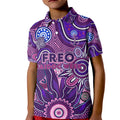 Personalised Freo NAIDOC Week 2024 Kid Polo Shirt Aussie Aboriginal Art