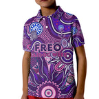 Personalised Freo NAIDOC Week 2024 Kid Polo Shirt Aussie Aboriginal Art