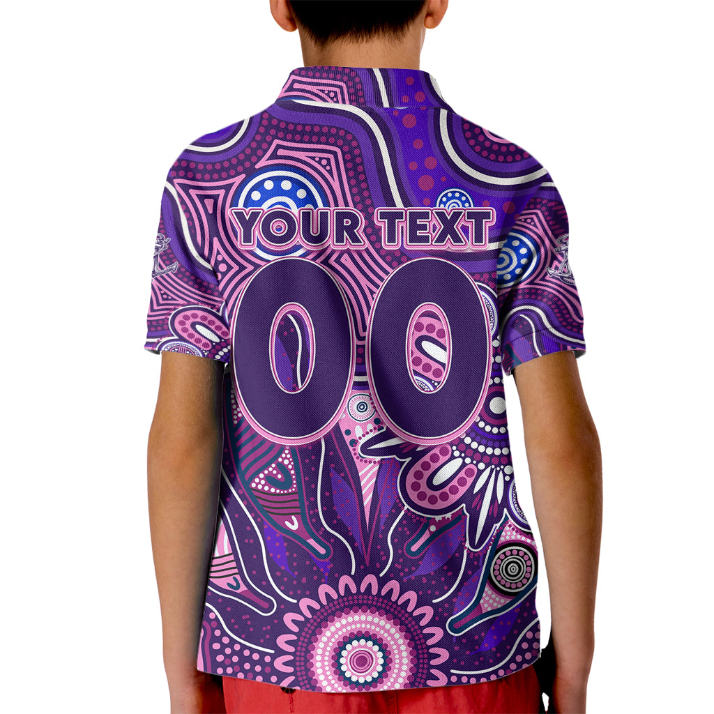 Personalised Freo NAIDOC Week 2024 Kid Polo Shirt Aussie Aboriginal Art