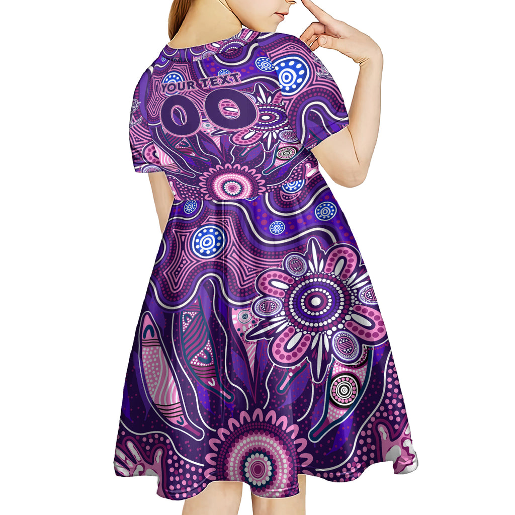 Personalised Freo NAIDOC Week 2024 Kid Short Sleeve Dress Aussie Aboriginal Art