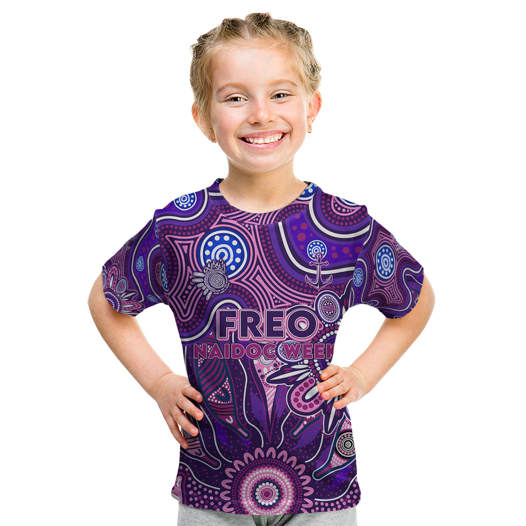 Personalised Freo NAIDOC Week 2024 Kid T Shirt Aussie Aboriginal Art