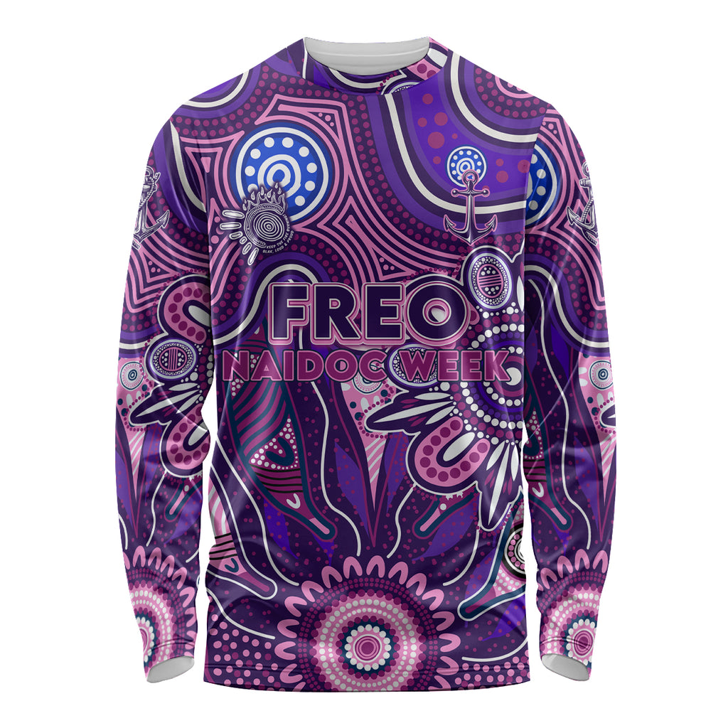 Personalised Freo NAIDOC Week 2024 Long Sleeve Shirt Aussie Aboriginal Art