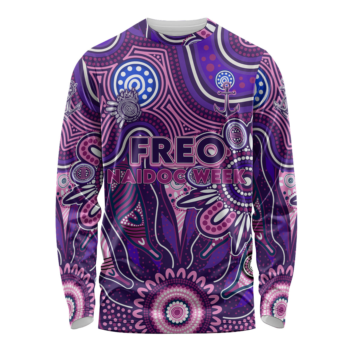 Personalised Freo NAIDOC Week 2024 Long Sleeve Shirt Aussie Aboriginal Art