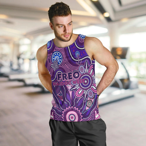 Personalised Freo NAIDOC Week 2024 Men Tank Top Aussie Aboriginal Art