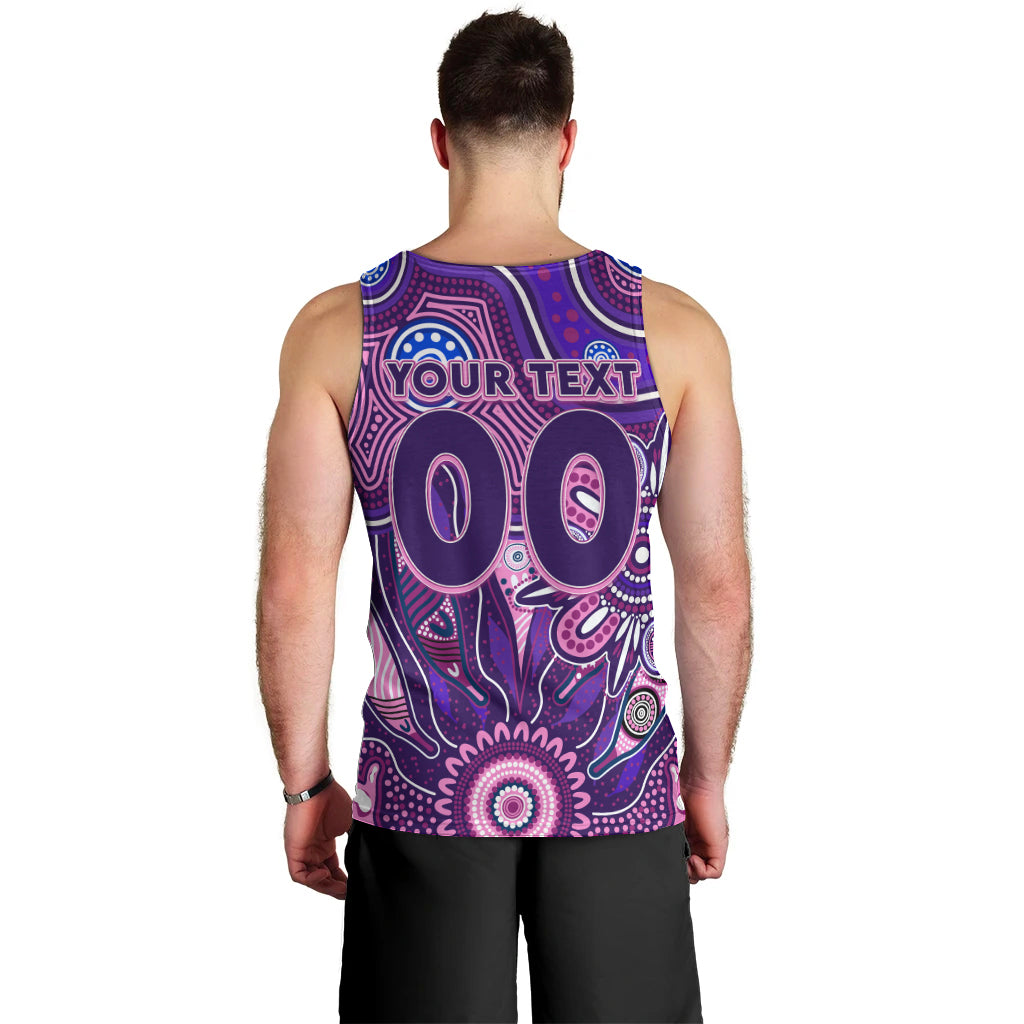 Personalised Freo NAIDOC Week 2024 Men Tank Top Aussie Aboriginal Art