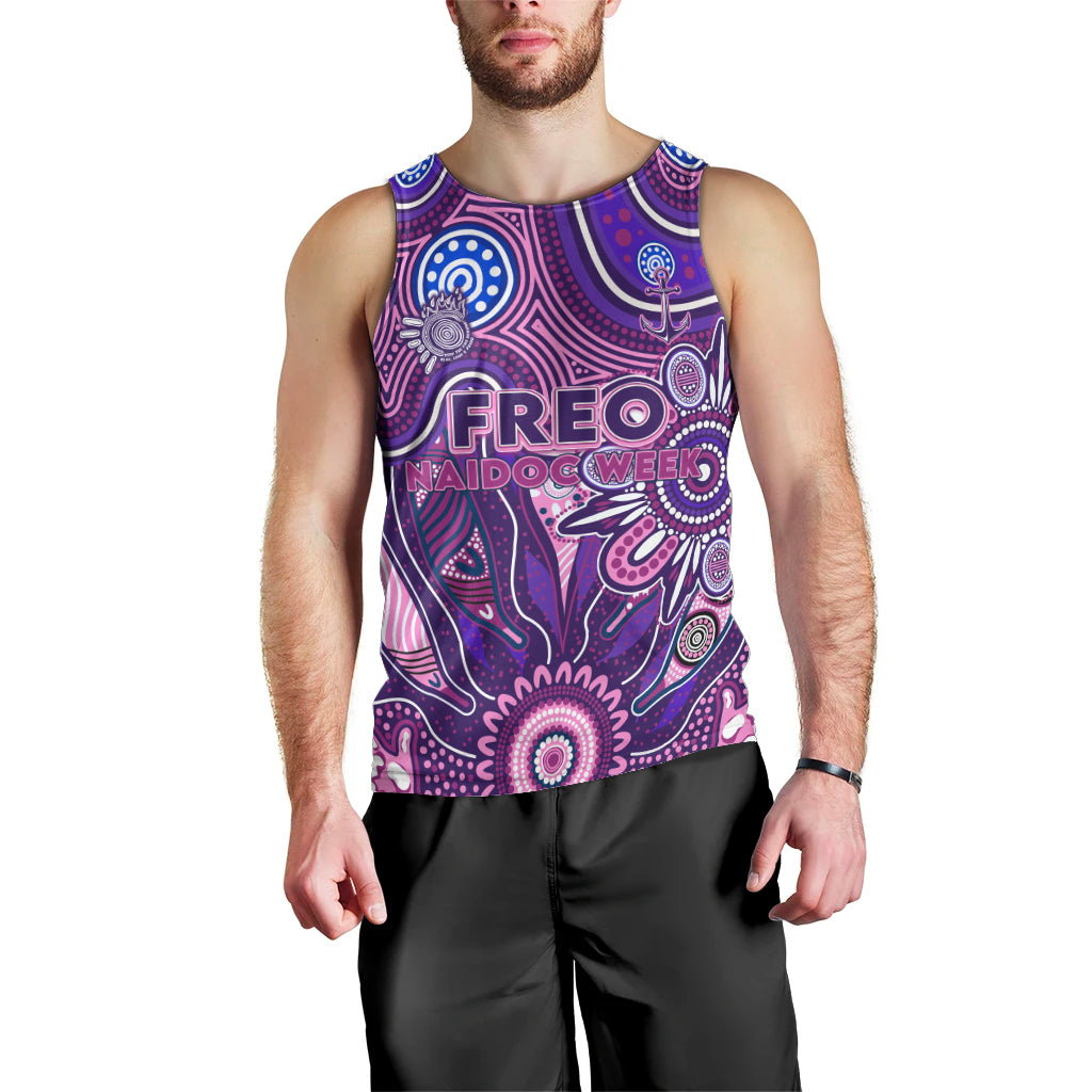 Personalised Freo NAIDOC Week 2024 Men Tank Top Aussie Aboriginal Art