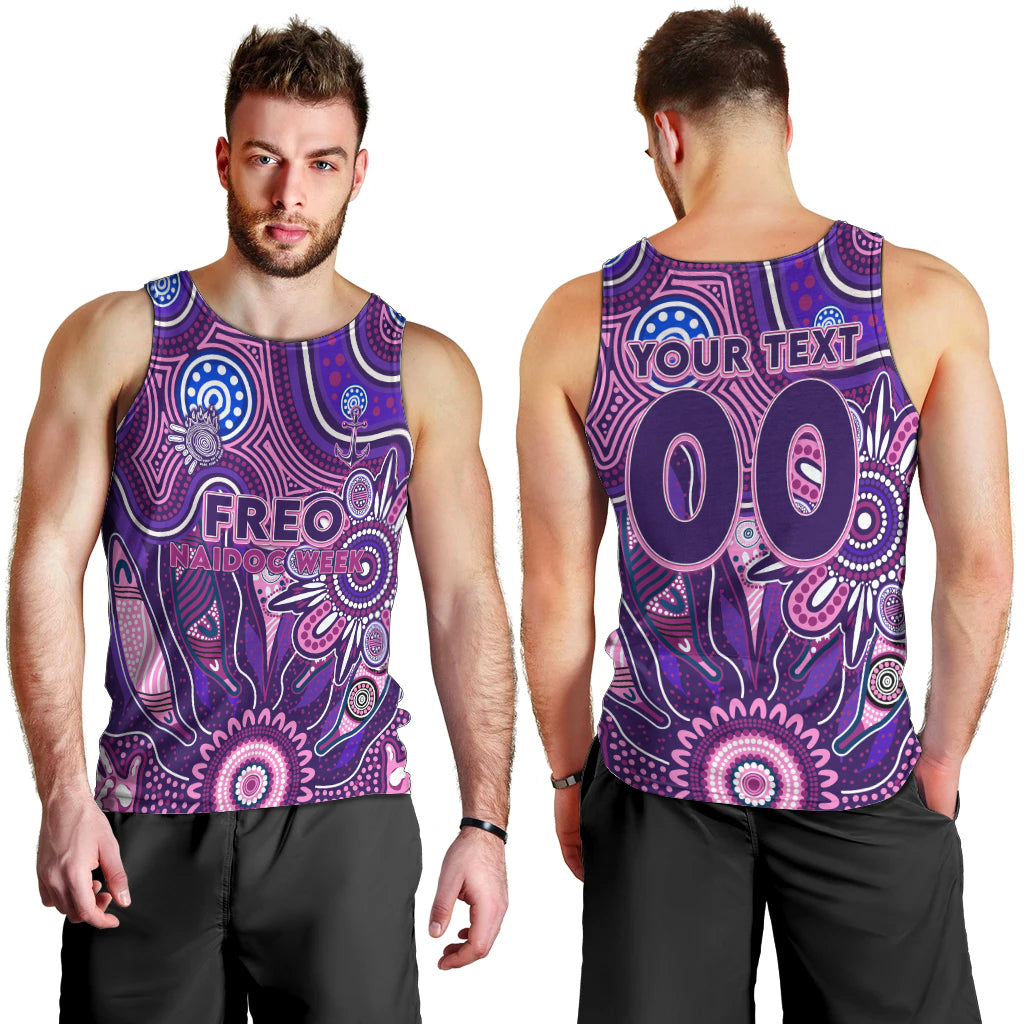 Personalised Freo NAIDOC Week 2024 Men Tank Top Aussie Aboriginal Art