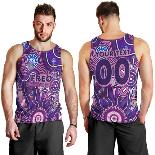 Personalised Freo NAIDOC Week 2024 Men Tank Top Aussie Aboriginal Art