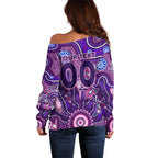 Personalised Freo NAIDOC Week 2024 Off Shoulder Sweater Aussie Aboriginal Art
