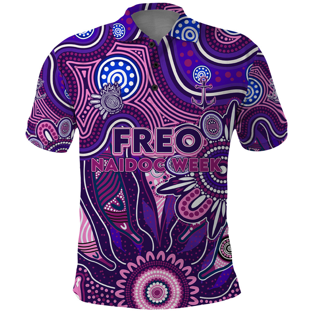Personalised Freo NAIDOC Week 2024 Polo Shirt Aussie Aboriginal Art
