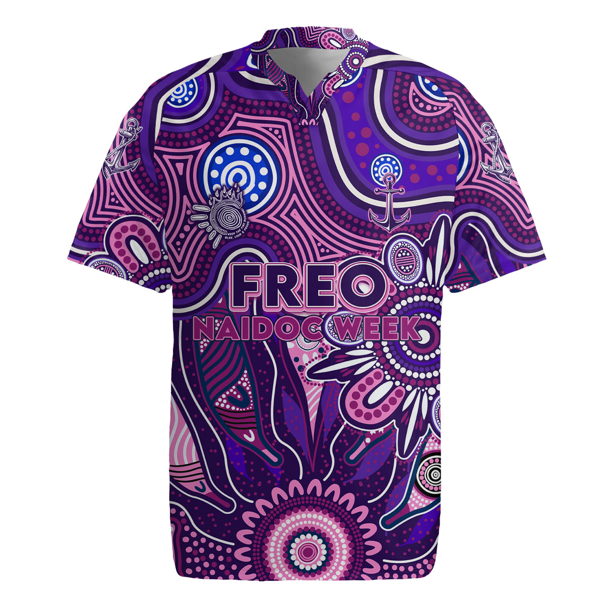 Personalised Freo NAIDOC Week 2024 Rugby Jersey Aussie Aboriginal Art