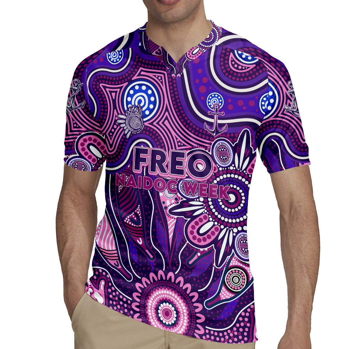 Personalised Freo NAIDOC Week 2024 Rugby Jersey Aussie Aboriginal Art