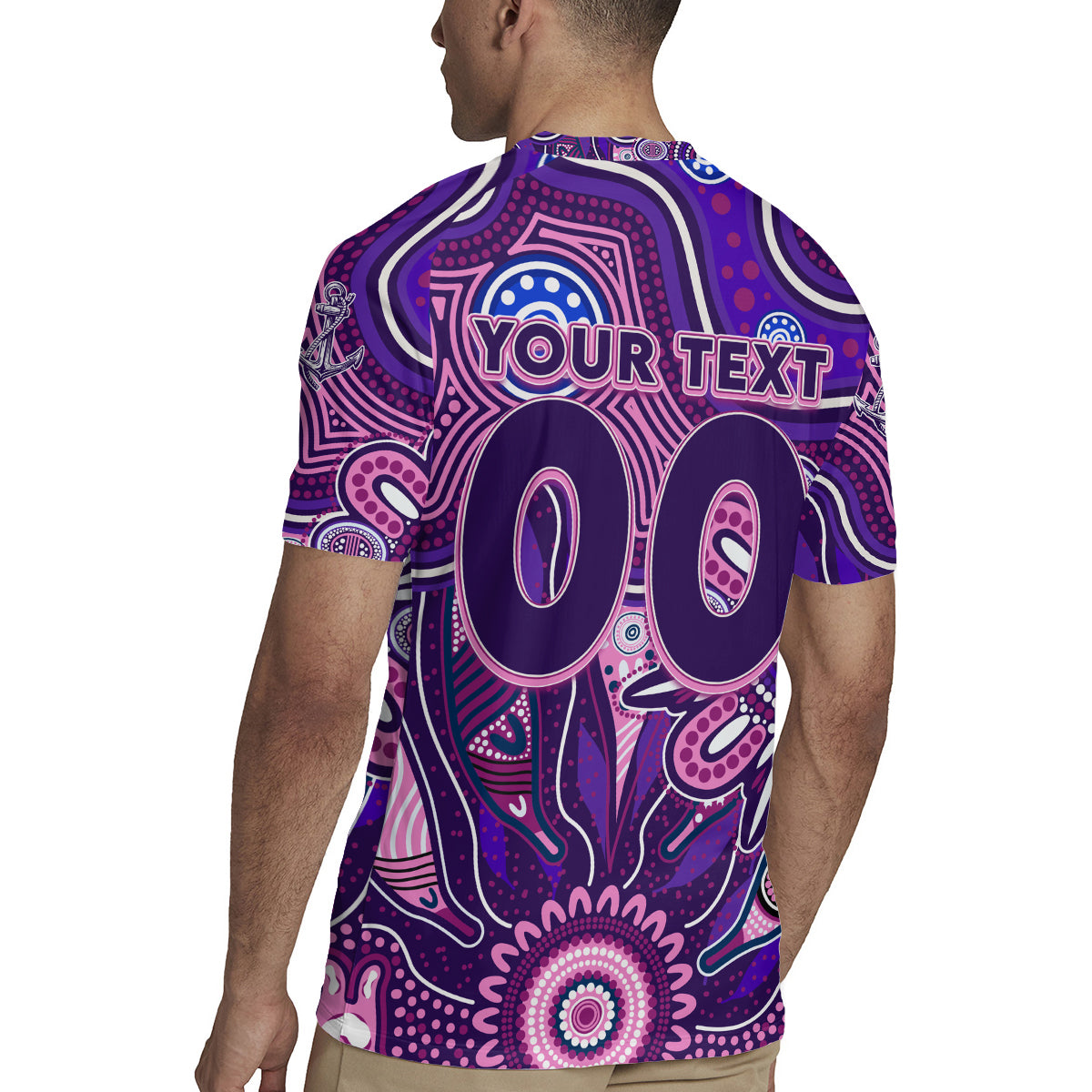 Personalised Freo NAIDOC Week 2024 Rugby Jersey Aussie Aboriginal Art