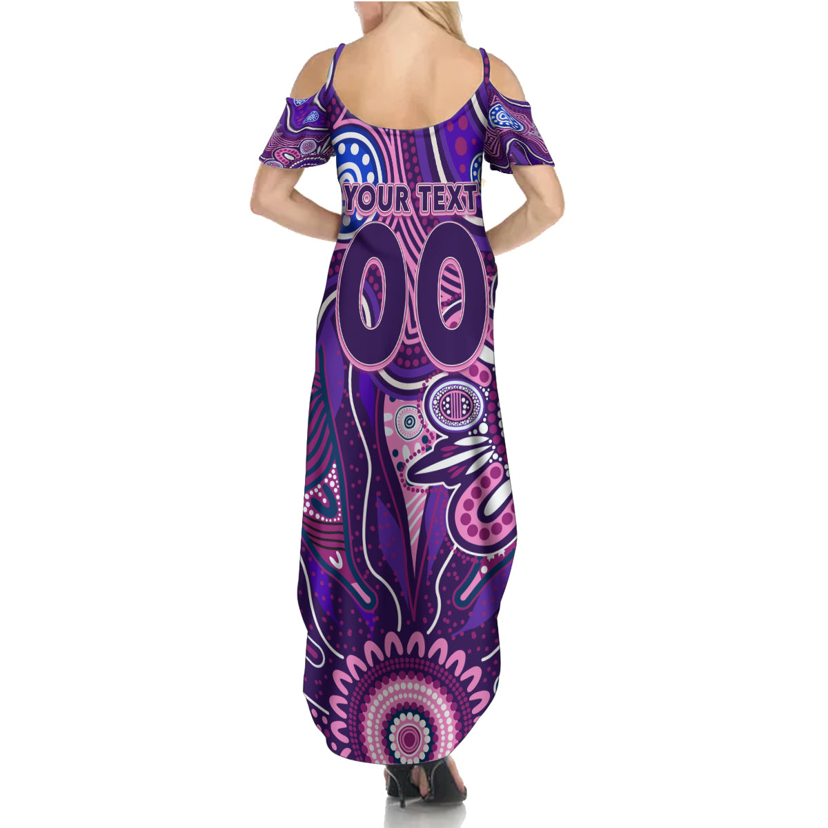 Personalised Freo NAIDOC Week 2024 Summer Maxi Dress Aussie Aboriginal Art