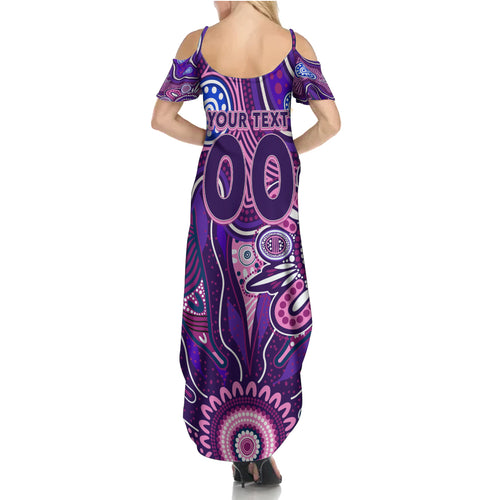 Personalised Freo NAIDOC Week 2024 Summer Maxi Dress Aussie Aboriginal Art