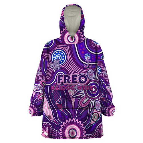 Personalised Freo NAIDOC Week 2024 Wearable Blanket Hoodie Aussie Aboriginal Art