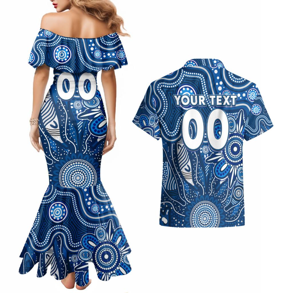 Personalised Cats NAIDOC Week 2024 Couples Matching Mermaid Dress and Hawaiian Shirt Aussie Aboriginal Art