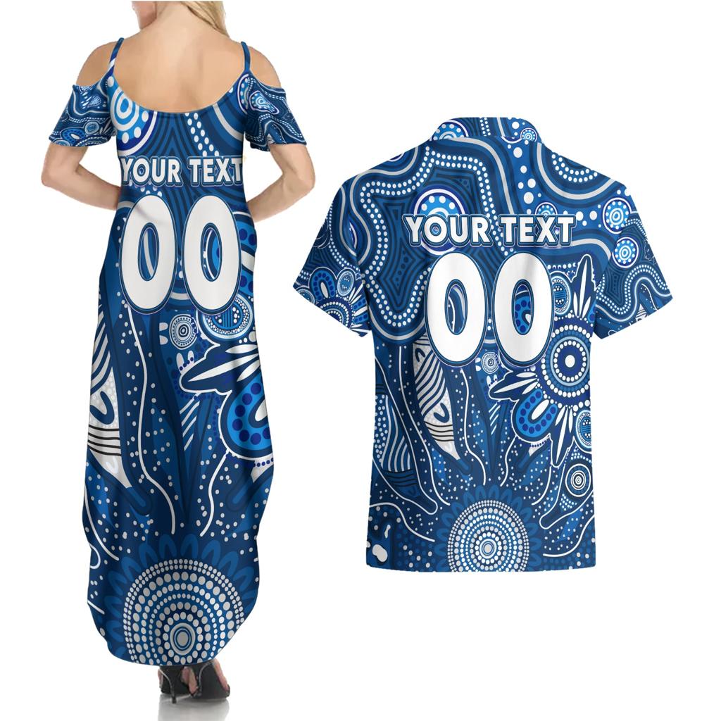 Personalised Cats NAIDOC Week 2024 Couples Matching Summer Maxi Dress and Hawaiian Shirt Aussie Aboriginal Art