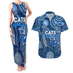 Personalised Cats NAIDOC Week 2024 Couples Matching Tank Maxi Dress and Hawaiian Shirt Aussie Aboriginal Art
