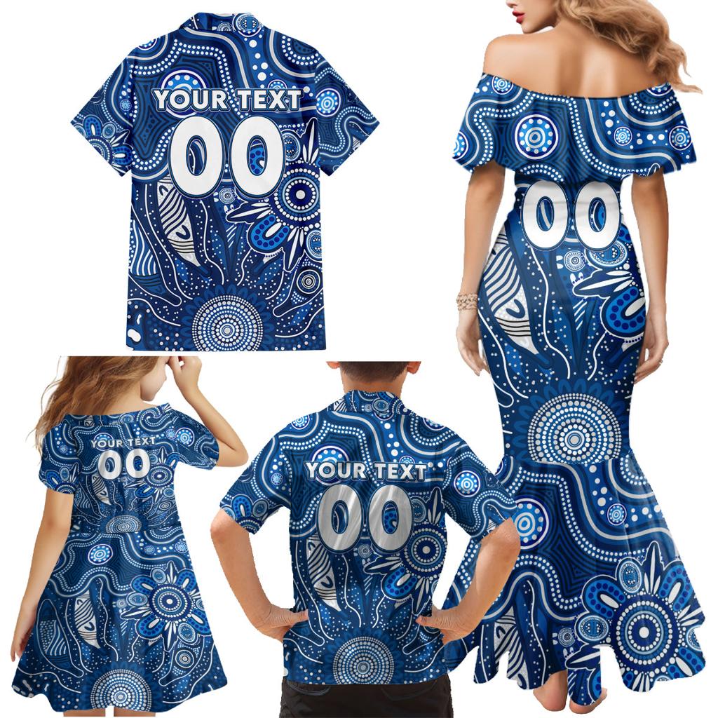 Personalised Cats NAIDOC Week 2024 Family Matching Mermaid Dress and Hawaiian Shirt Aussie Aboriginal Art