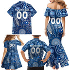 Personalised Cats NAIDOC Week 2024 Family Matching Mermaid Dress and Hawaiian Shirt Aussie Aboriginal Art