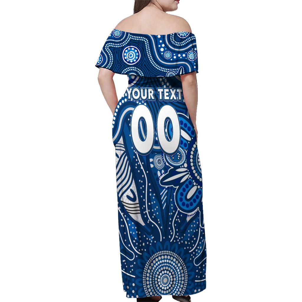 Personalised Cats NAIDOC Week 2024 Family Matching Off Shoulder Maxi Dress and Hawaiian Shirt Aussie Aboriginal Art