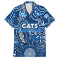 Personalised Cats NAIDOC Week 2024 Family Matching Off Shoulder Short Dress and Hawaiian Shirt Aussie Aboriginal Art