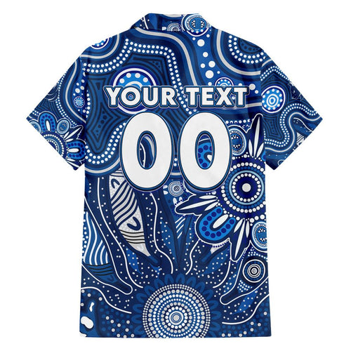 Personalised Cats NAIDOC Week 2024 Family Matching Off Shoulder Short Dress and Hawaiian Shirt Aussie Aboriginal Art