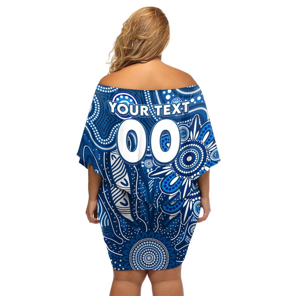 Personalised Cats NAIDOC Week 2024 Family Matching Off Shoulder Short Dress and Hawaiian Shirt Aussie Aboriginal Art